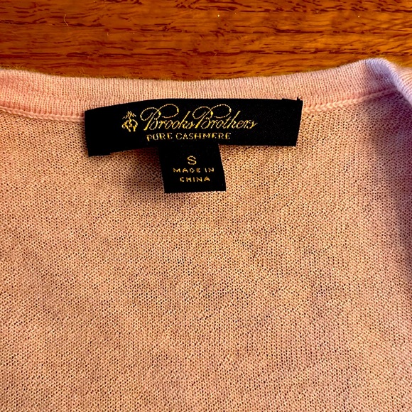 Like New 100% Cashmere Ruffled Cardigan Sweater (Brooks Brothers, Size S) - Picture 5 of 10